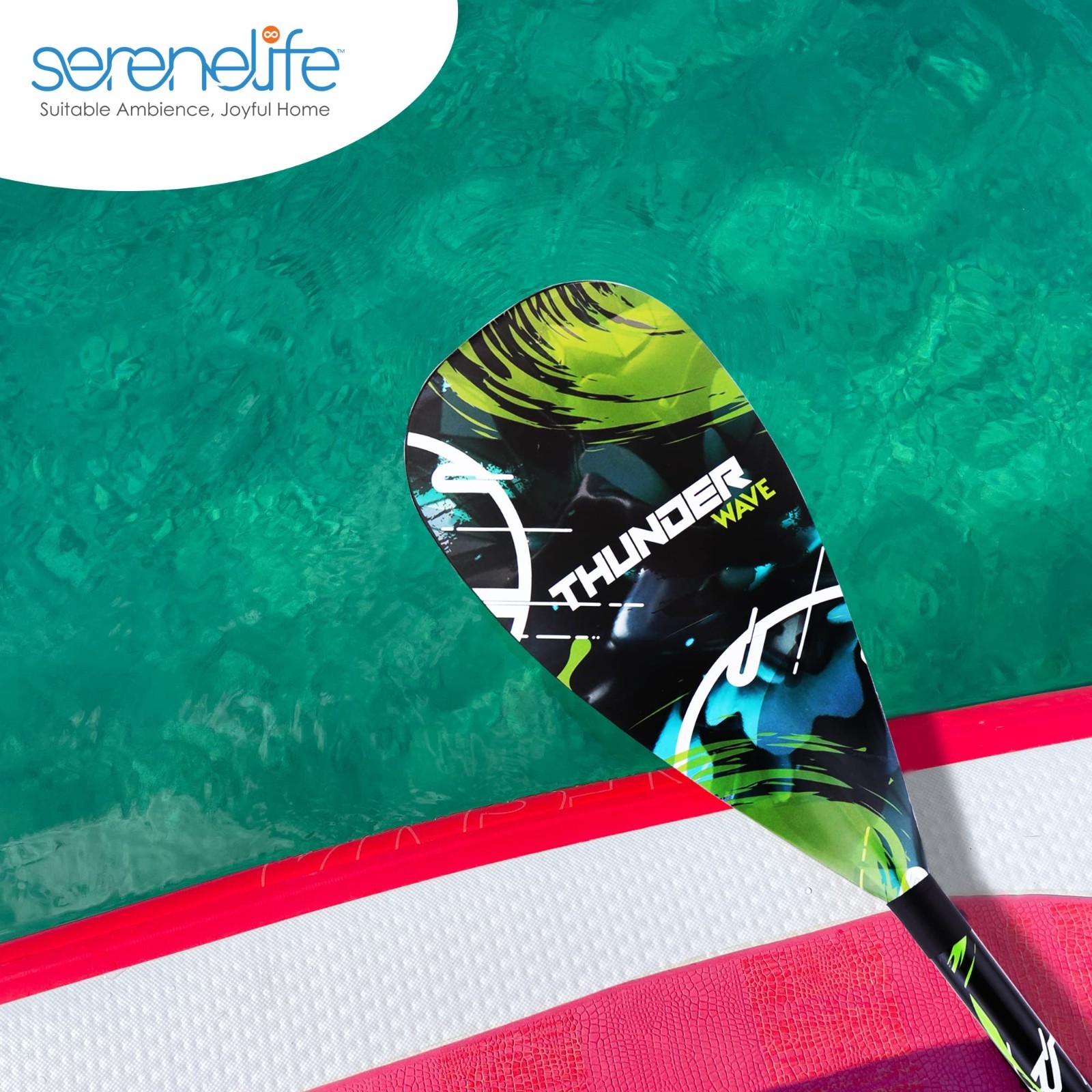 Adjustable Carbon Fiber SUP Paddle – Lightweight 3-Piece Design, Teardrop Blade,