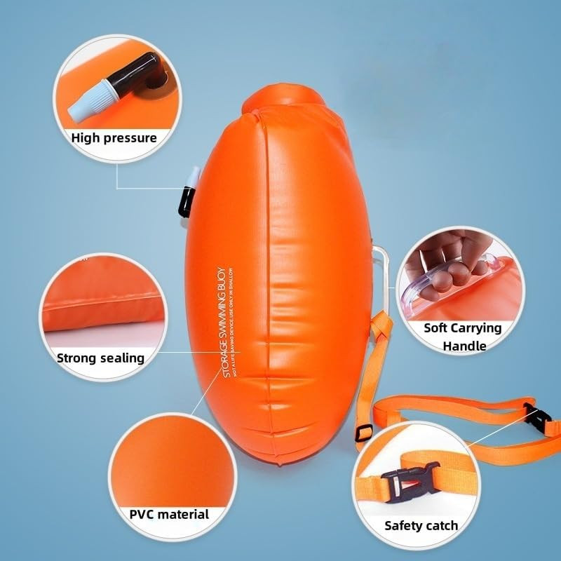 Swim Buoy – Pull Buoy for Open Water,Lightweight and Brightly Colored