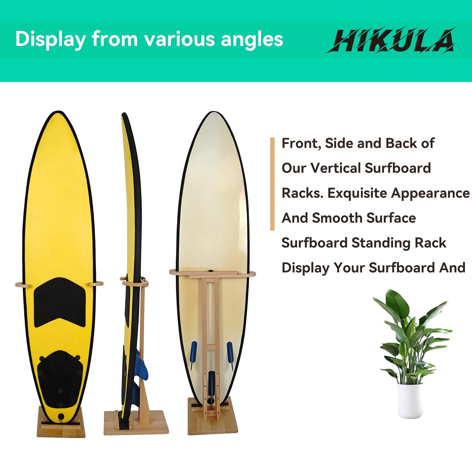 Surfboard Stand Racks, Indoor Display Stand Shortboard and Longboard Organize…