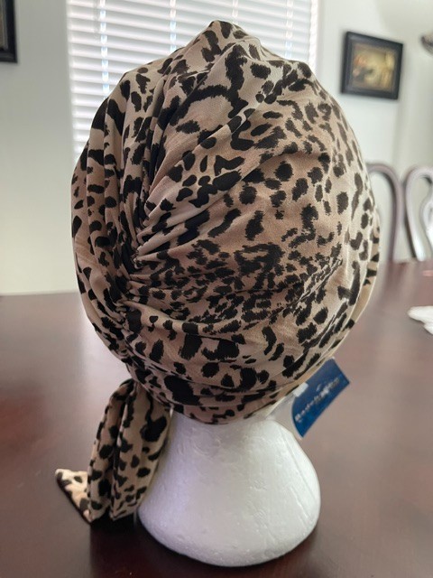 Fashy Leopard print Swim Cap/Shower Cap Hair Protection