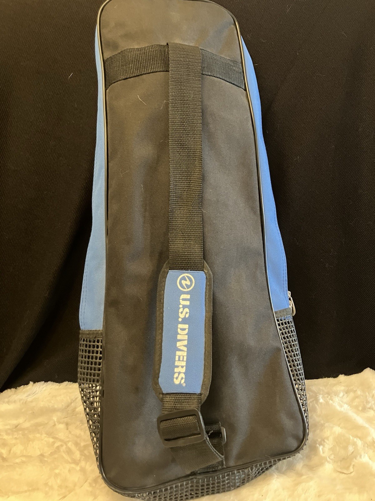 U.S. Divers ProFlex FX Snorkeling Fins Size S/M Small Medium Blue Gray with Bag