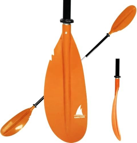 Karltion Adjustable Kayak Paddle Aluminum Alloy Shaft Glass Fiber Blade