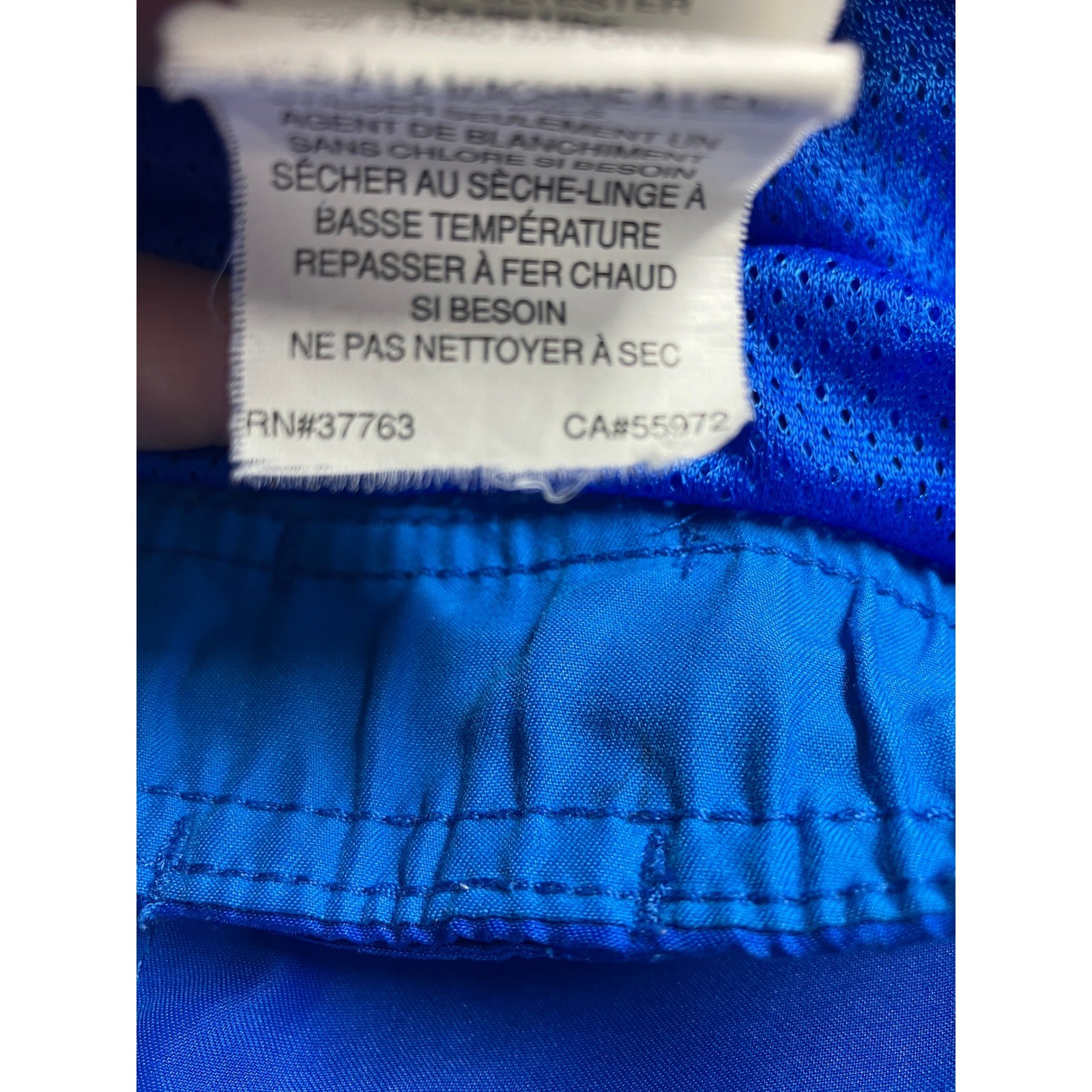 Nike Swim Trunks Mens Large Blue Mesh Lined Elastic Waist 36″w 90s Vintage