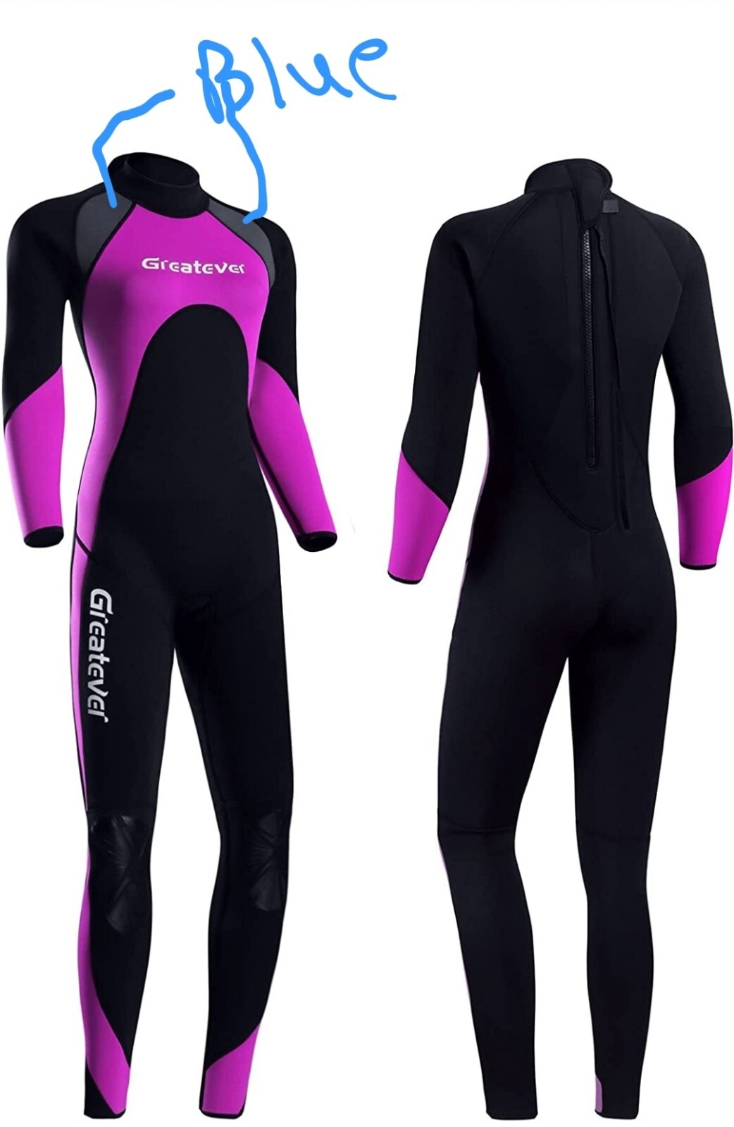 Greatever Scuba Wetsuit Womens Medium 117-132lbs New Read