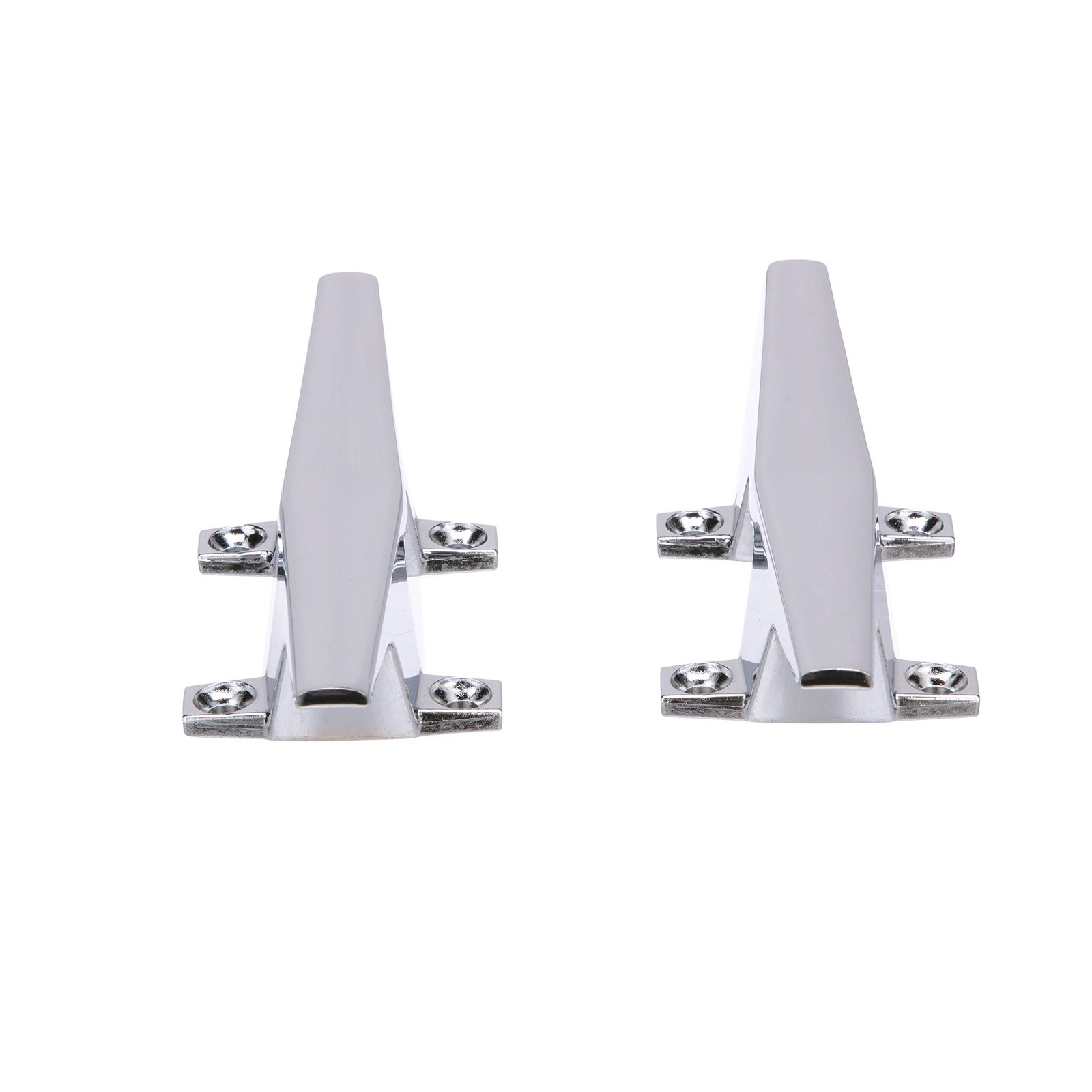 Attwood 6245-6 Chrome-Plated Zinc Cleats, 6 Inches Long, 2 3/32 inches Wide, …