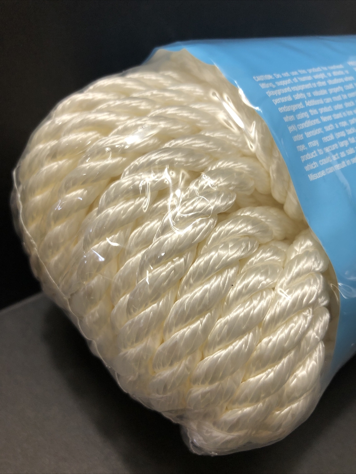 Everbilt Twist Rope Nylon Anchor Line Thimble 3/8 in x 100 ft 300 Lb Load Limit