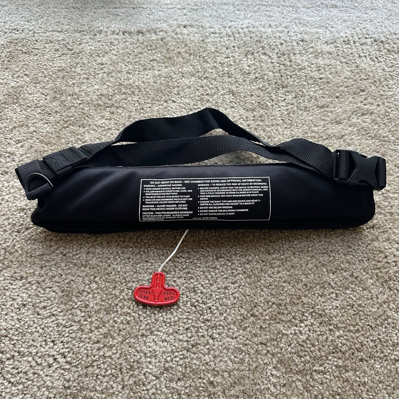 Havasu Manual Inflatable Belt Pack Life Jacket USCG Approved Adult 16G PFD CO2