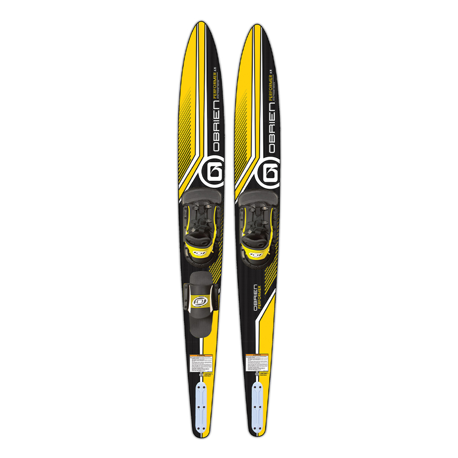 O’Brien Watersports Adult 68 inches Performer Combo Water skis, Yellow and Black
