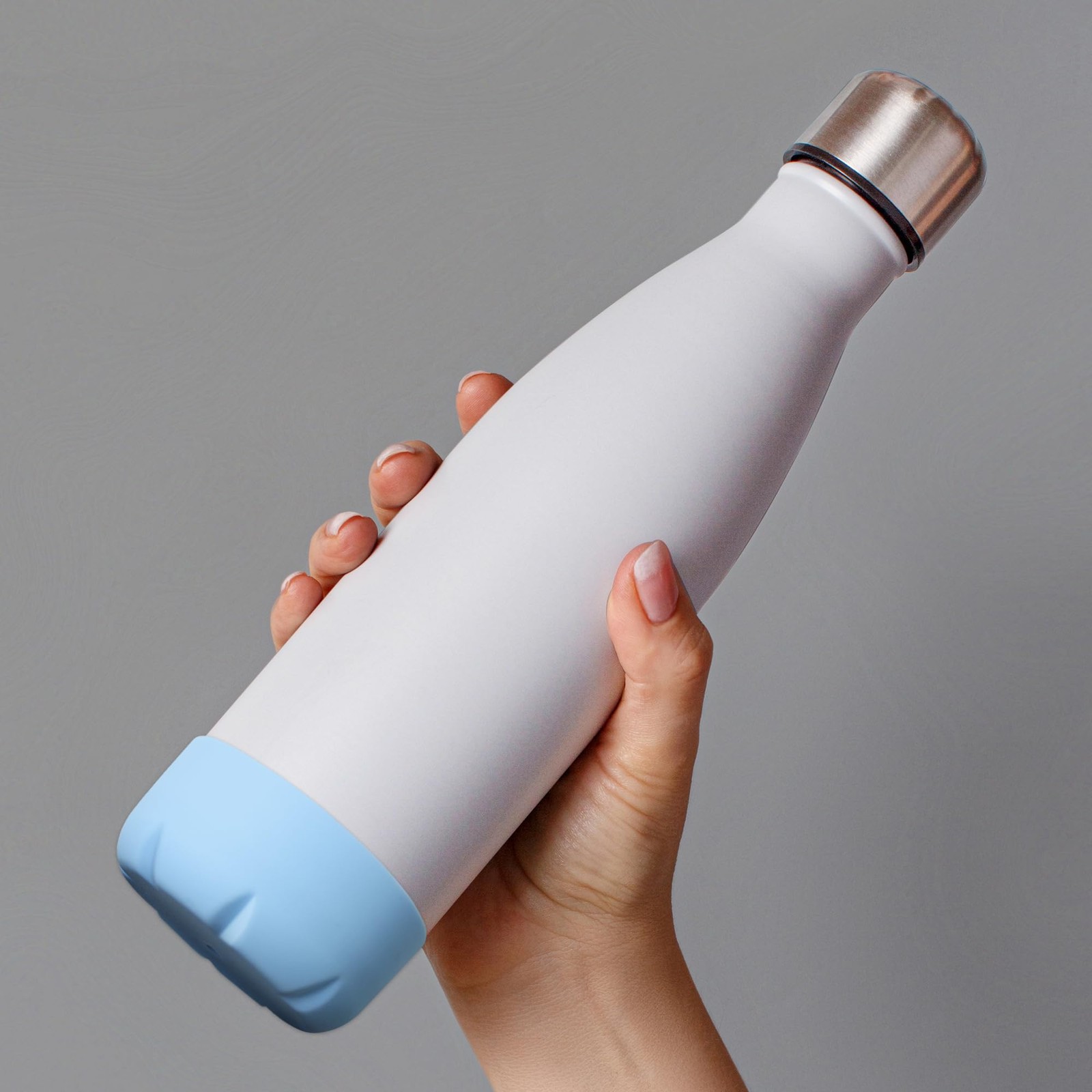 VIKIZUES Silicone Boot Fit Owala 14/16oz & water bottle 12/17oz, Blue