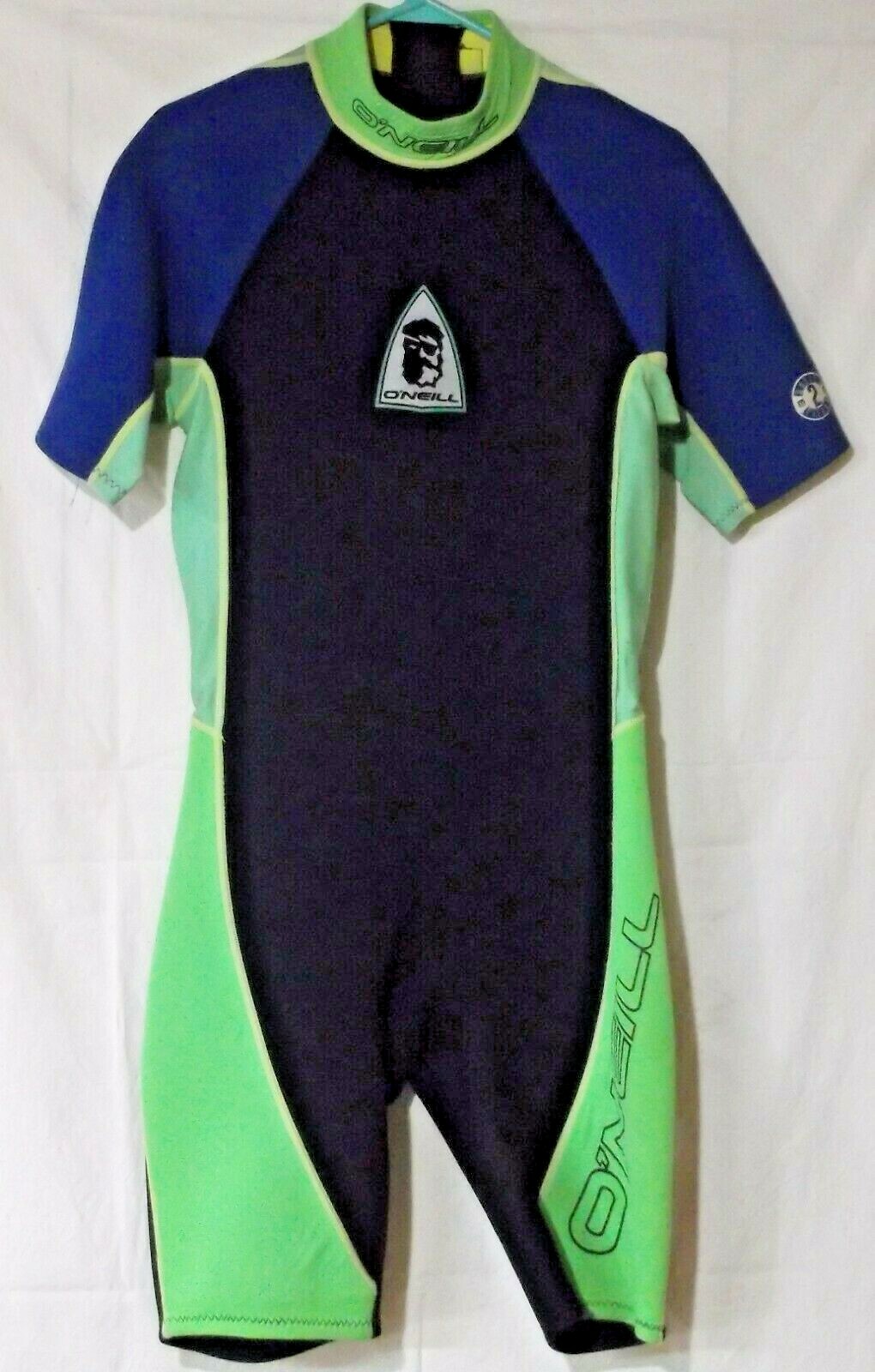 1 Piece Short O’Neill Wet Suit Blue Green Black No Tag For Size/Material AS IS