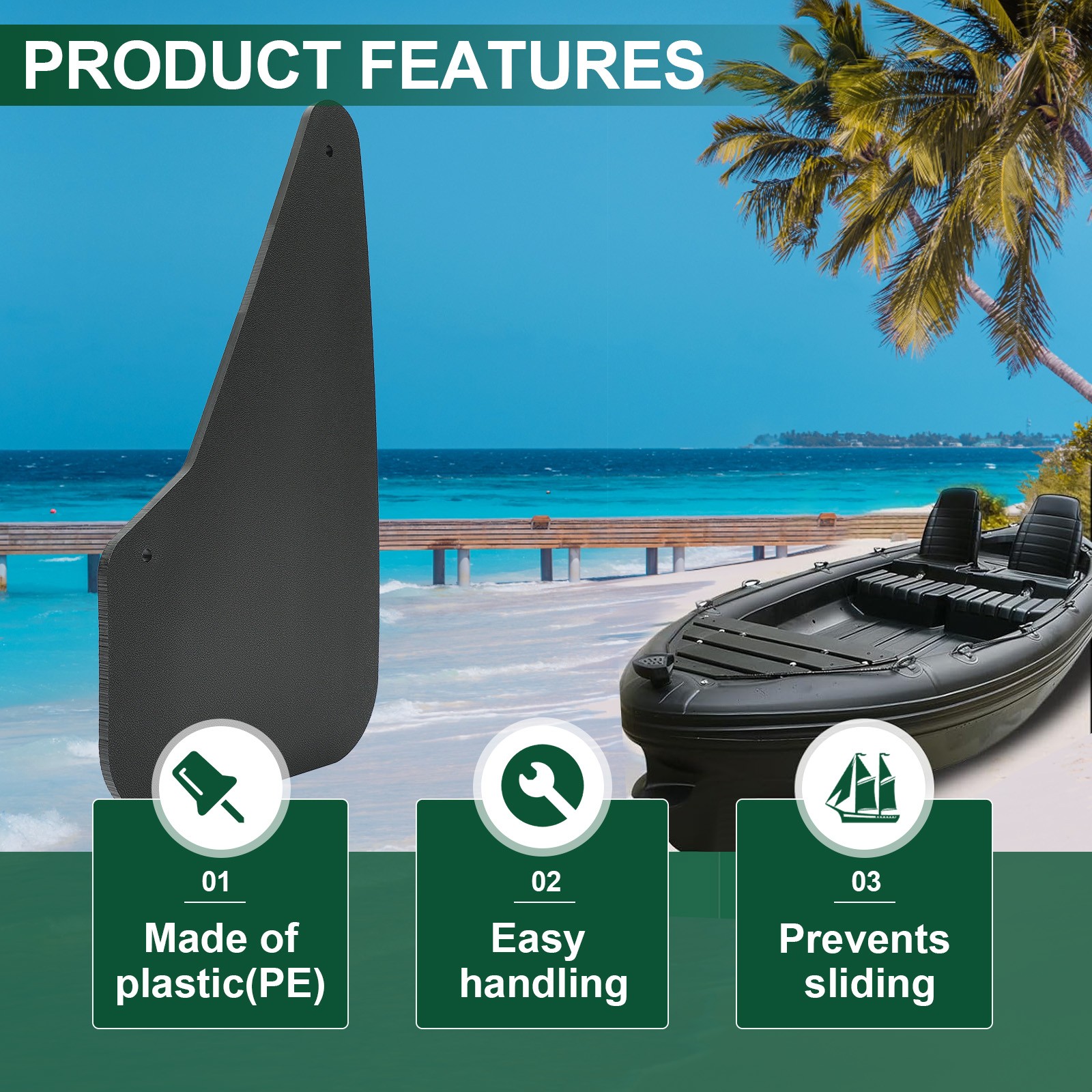 Pedalboat Rudder Kit For Sundolphin Sea Hawk Playmate Sun Slider 3, 4 , 5 seater