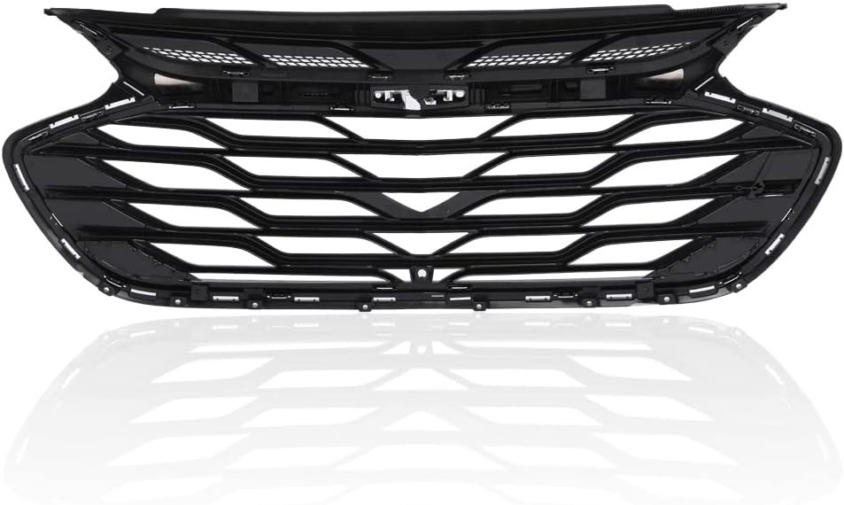 Front Upper Grille Compatible with 2019-2020 Chevy Cruze Bumper Grill
