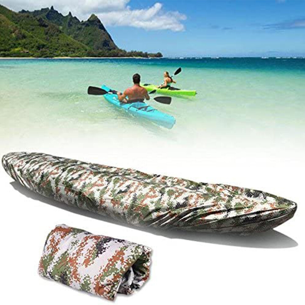 6.9ft-16.4ft Camo Kayak Canoe Boat Waterproof UV Resistant Dust Storage Cover