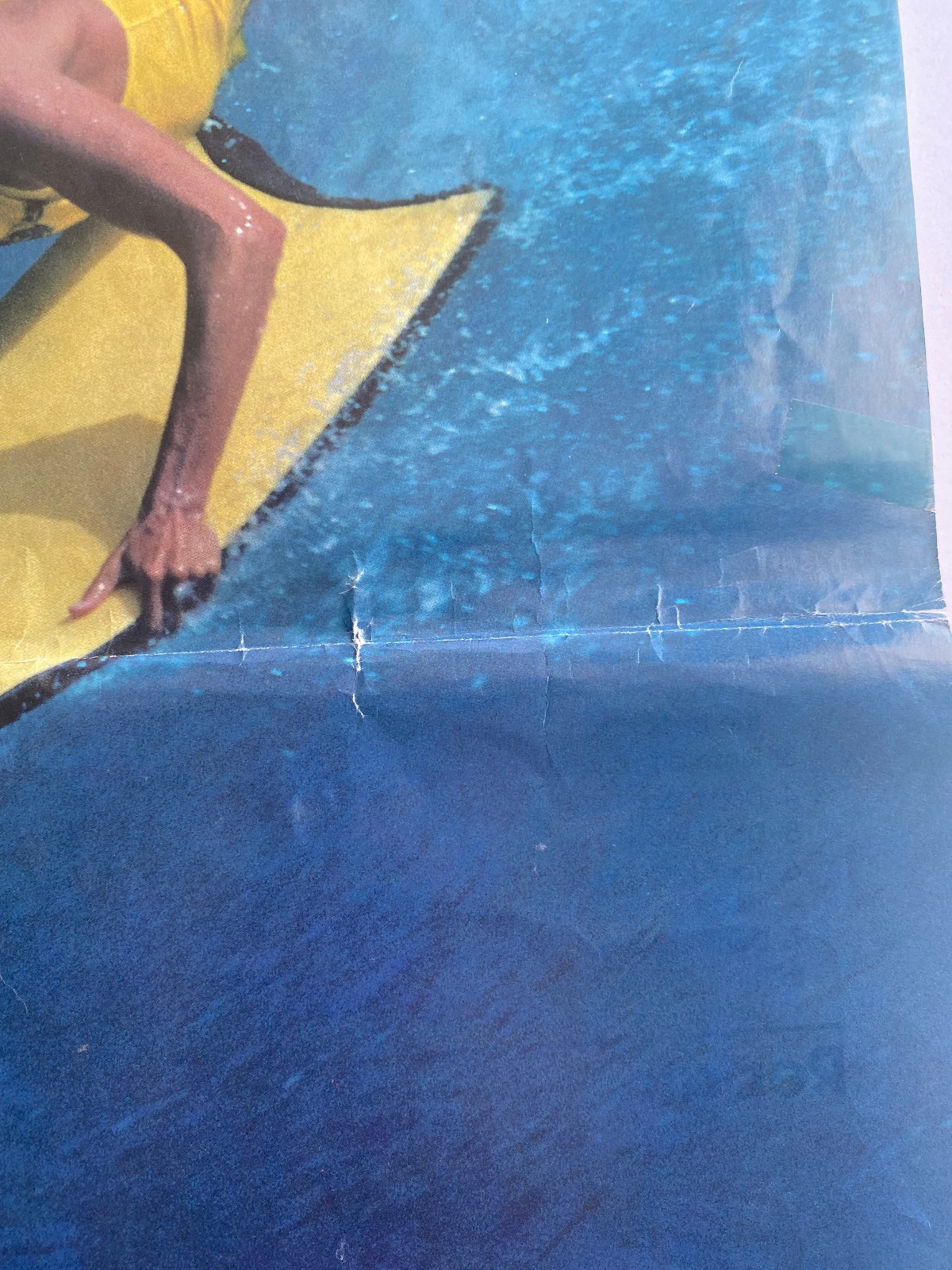 Vintage 1980s Morey Boogie Board Bodyboard Mach 7-7 Instruction Sheet Poster