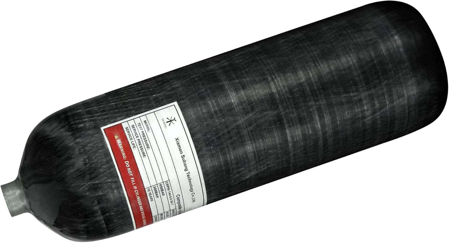 4500Psi Carbon Fiber Scuba Tank(Not DOT)6.8L 414Cu in 6800CC High Pressure Compo