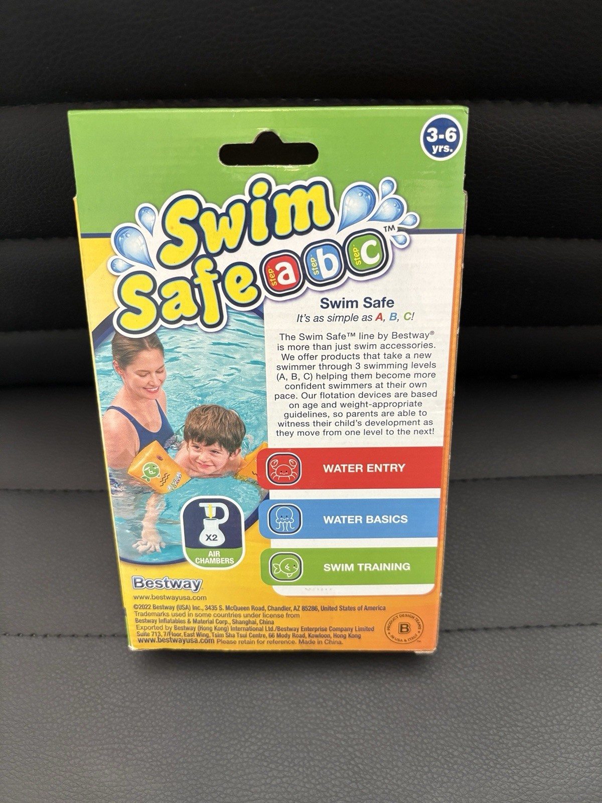 NEW Swim Safe 3-6 Years Old Kids WonderSplash Inflatable Swim Armbands Size S/M