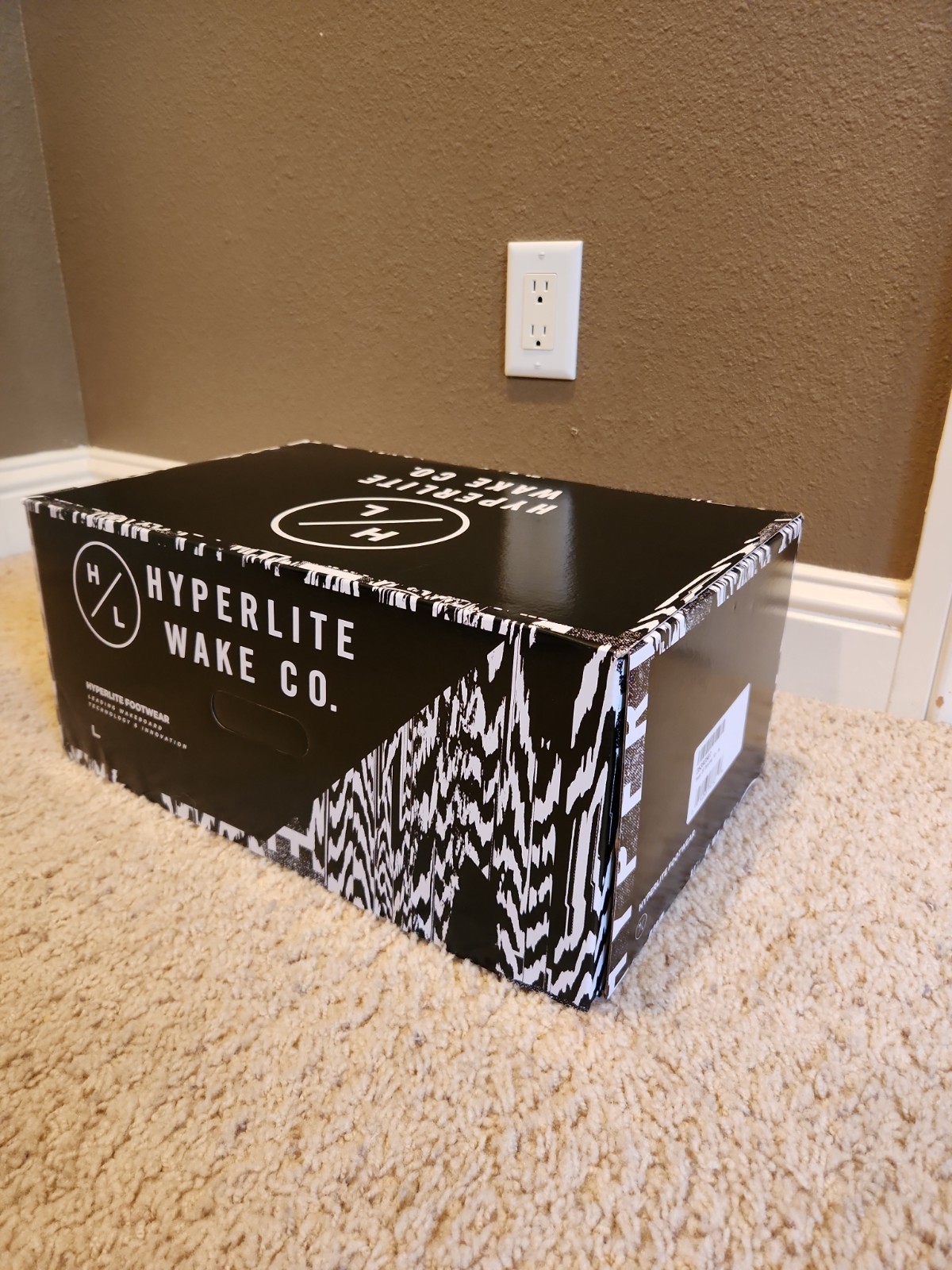 Hyperlite Team OT Mens Wakeboard Bindings Black/White (10-14)