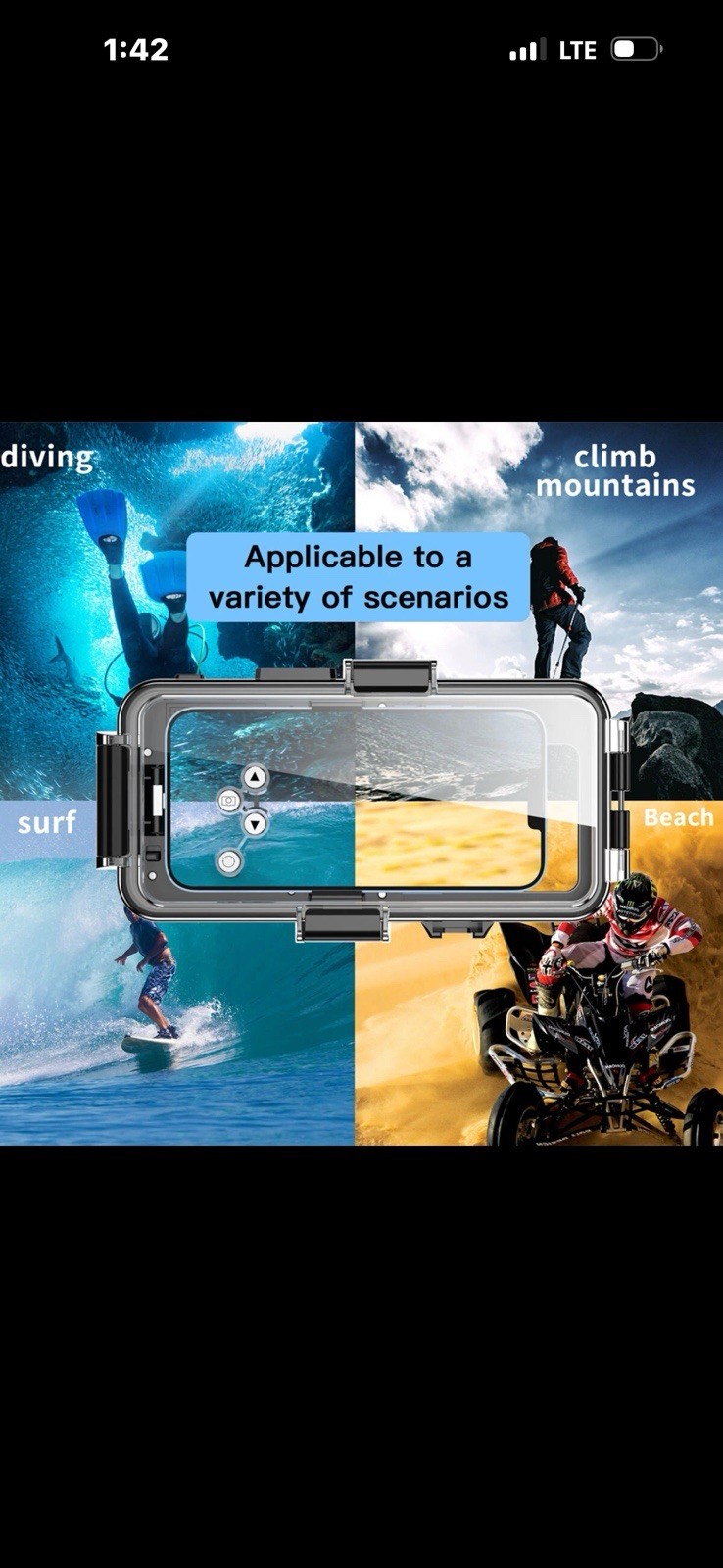 98FT Waterproof Underwater Photography Diving Case For Apple iPhone Series 7-14