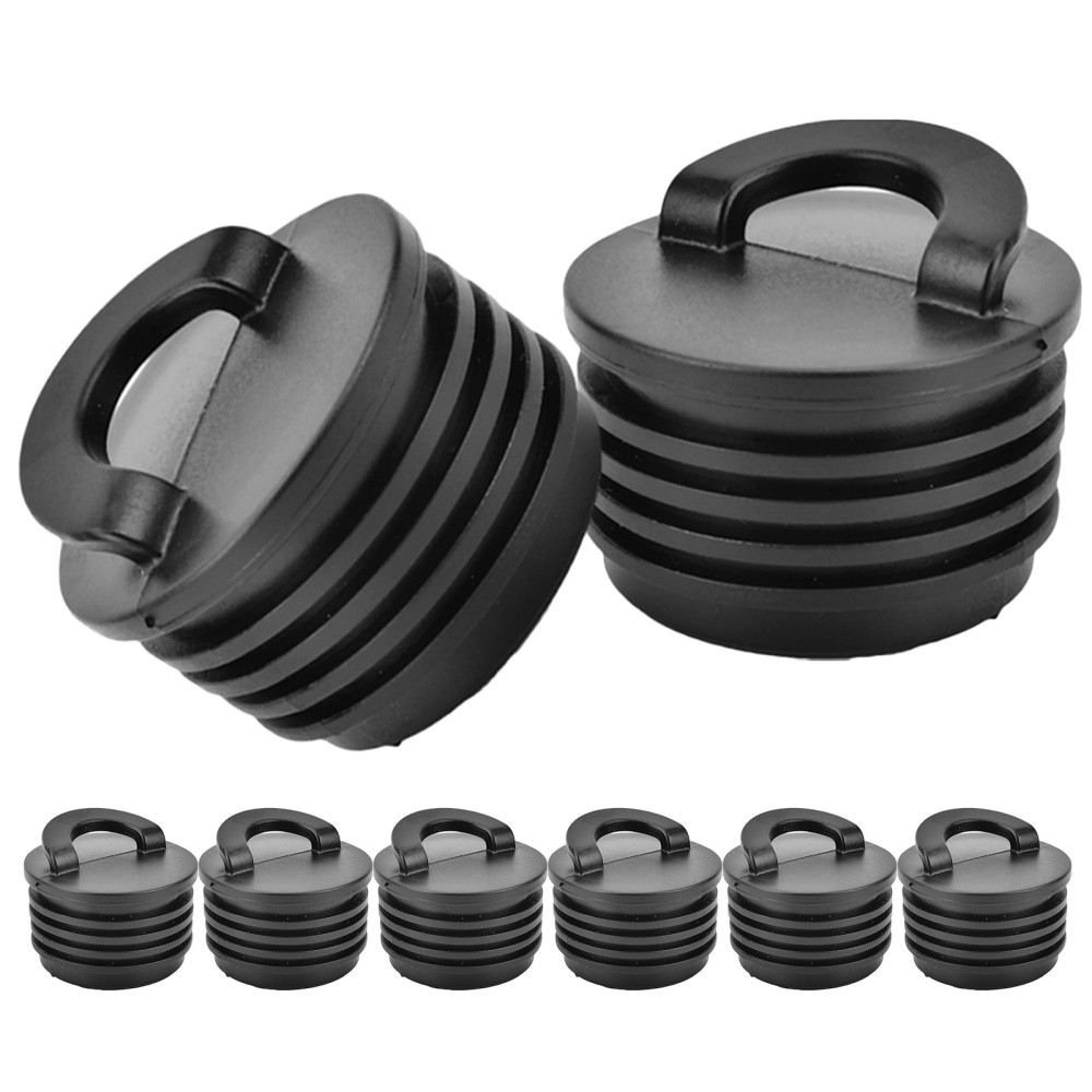 8 Pcs Rubber Kayak Plugs Boat Drain Holes Bung Form-fitting Scupper