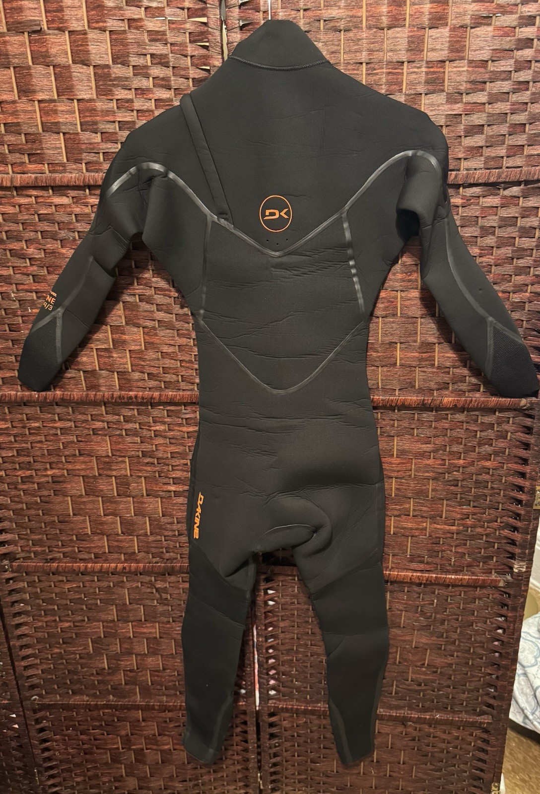 Dakine Cyclone 4/3mm Black Zip Free Full Wetsuit/Men’s Size X-Small