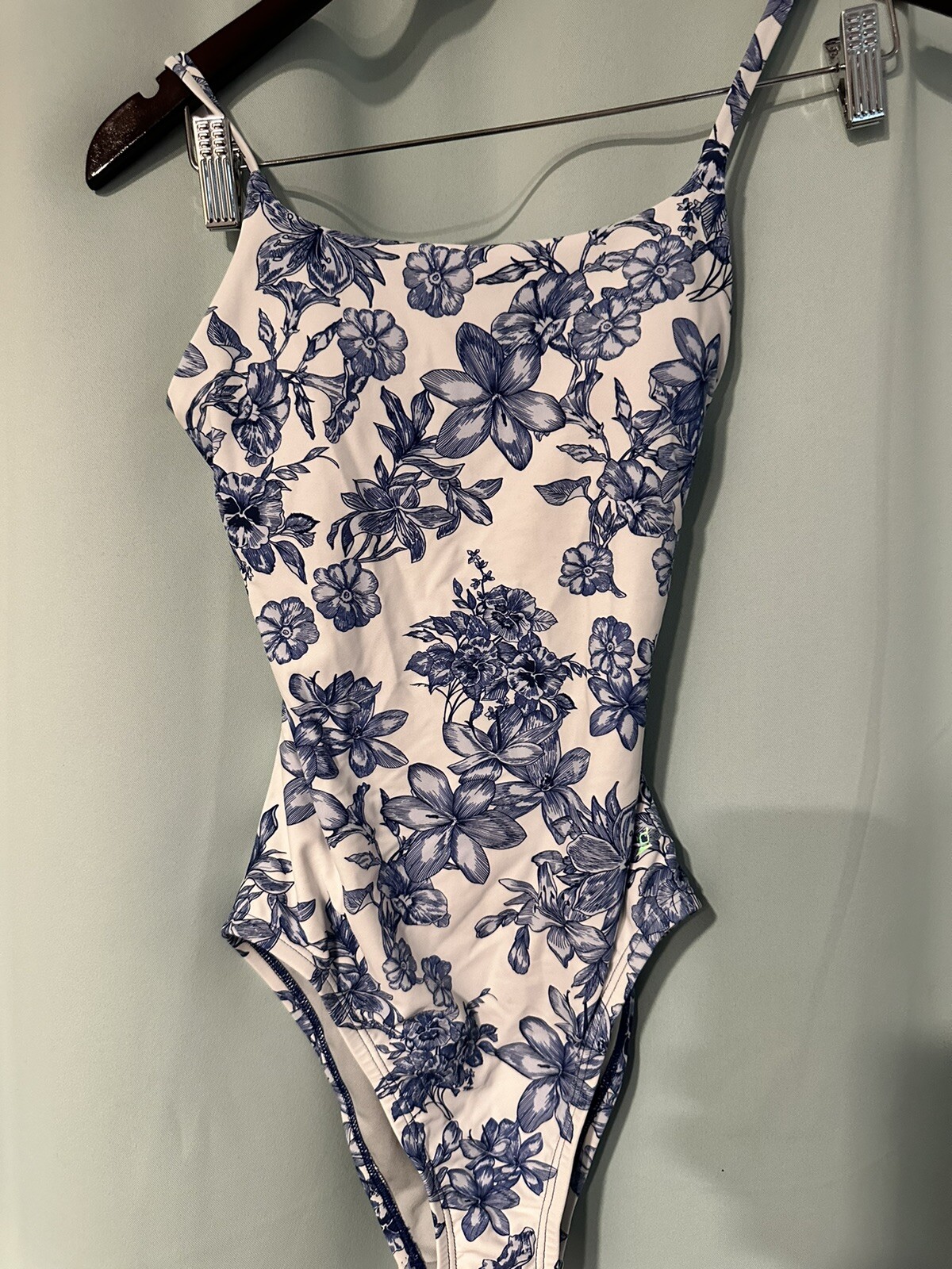 Speedo Double Cross Back 1-Piece-Cerulean Blue 1 Piece 4