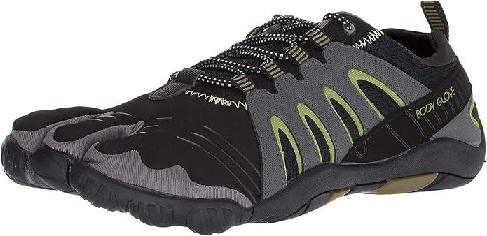 Body Glove 3T Barefoot Warrior Men’s Water Shoes, Size US 10, Black/Aloe