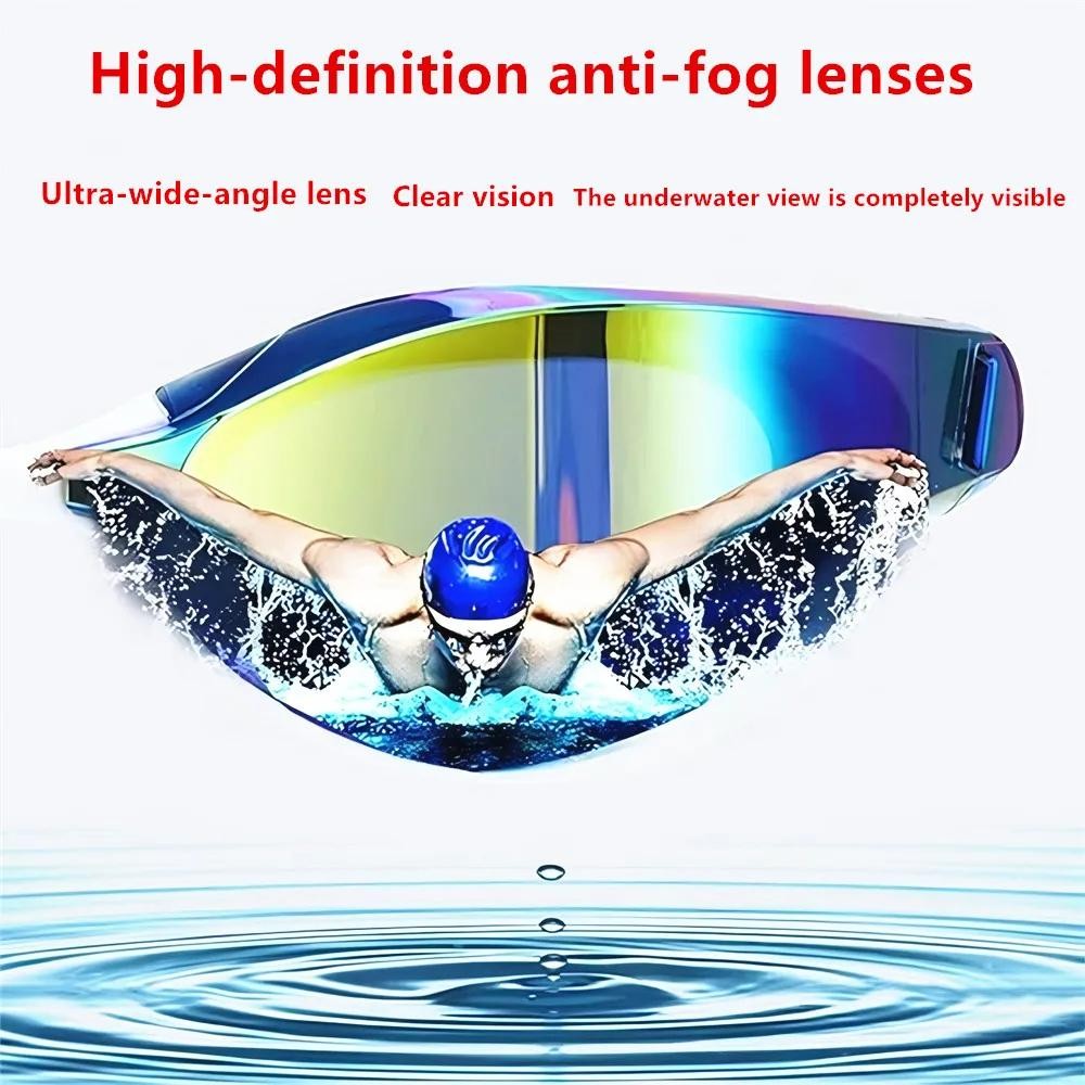 Professional Racing Swimming Goggles Anti Fog UV400 Waterproof Competition Train