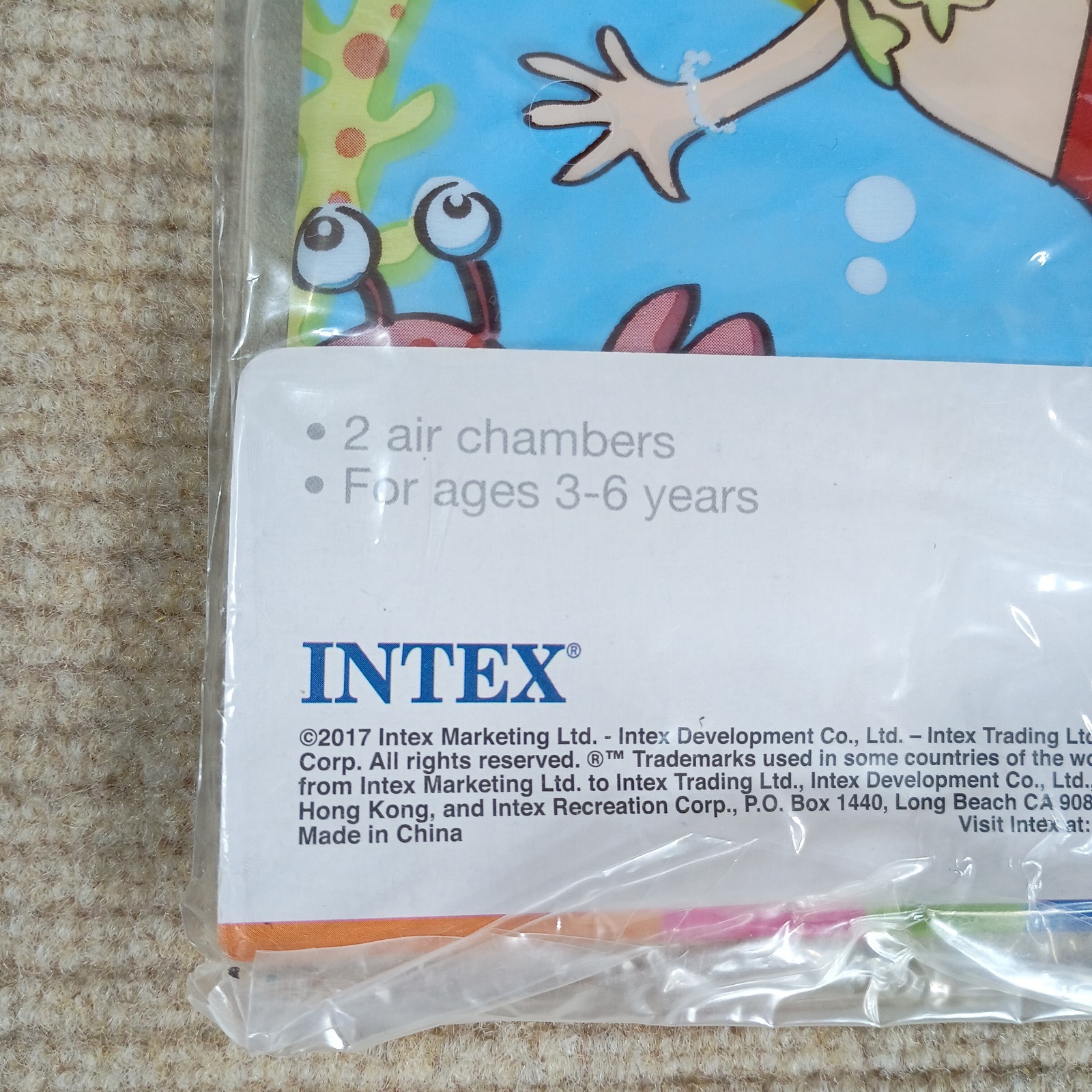 Intex Mermaid Arm Bands Inflatable Pool Floats For Ages 3-6 Years One Pair New