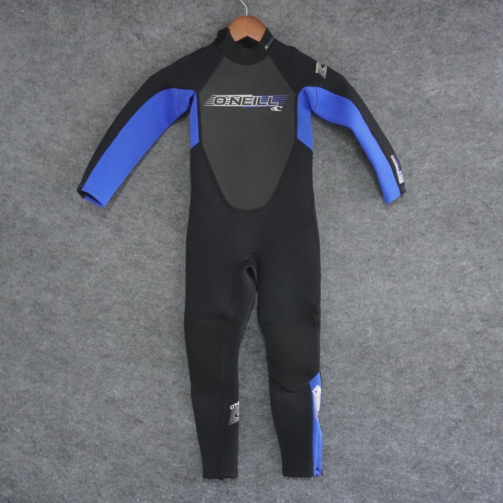 O’Neill Reactor 3/2 Wetsuit Womens 6 Front Zip Surf Full Body Neoprene Blue Blac