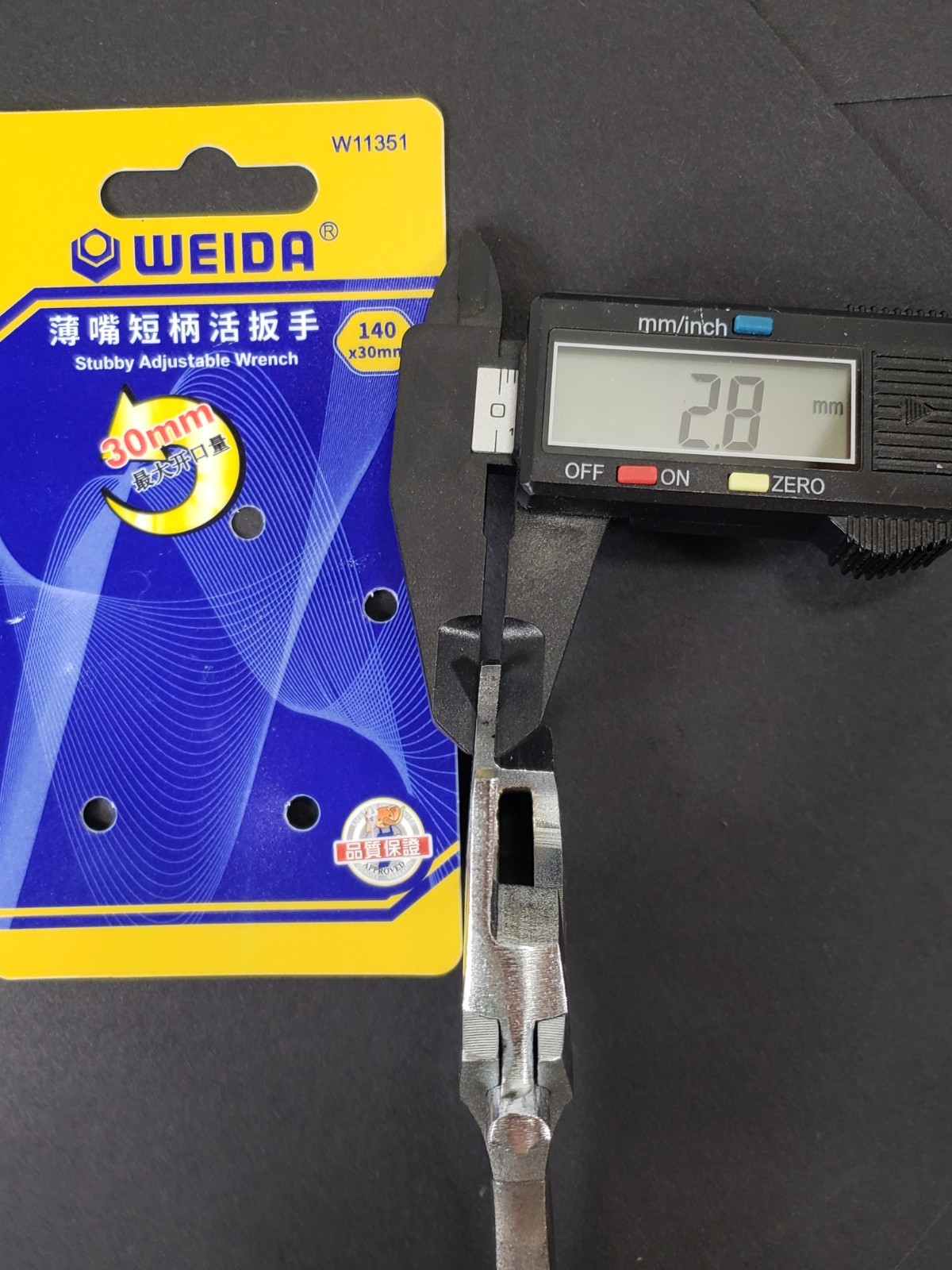 Scuba Dive 5.5″ Thin Jaw Head Stubby Adjustable Crescent Wrench Tool 5″