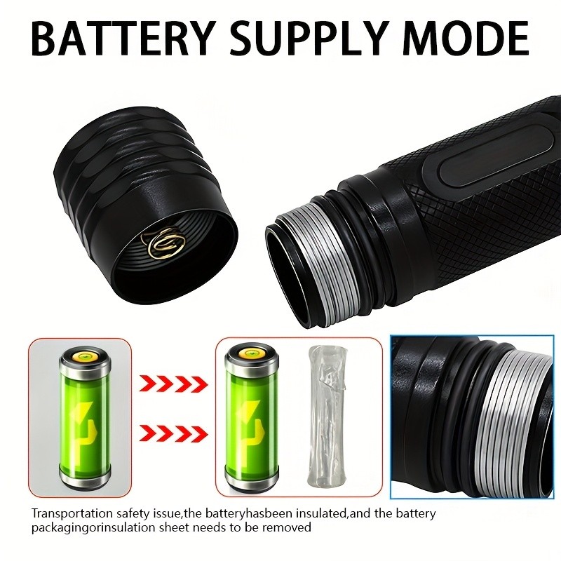 Portable Diving LED Flashlight Bright Aluminum Alloy Professional Handheld Light