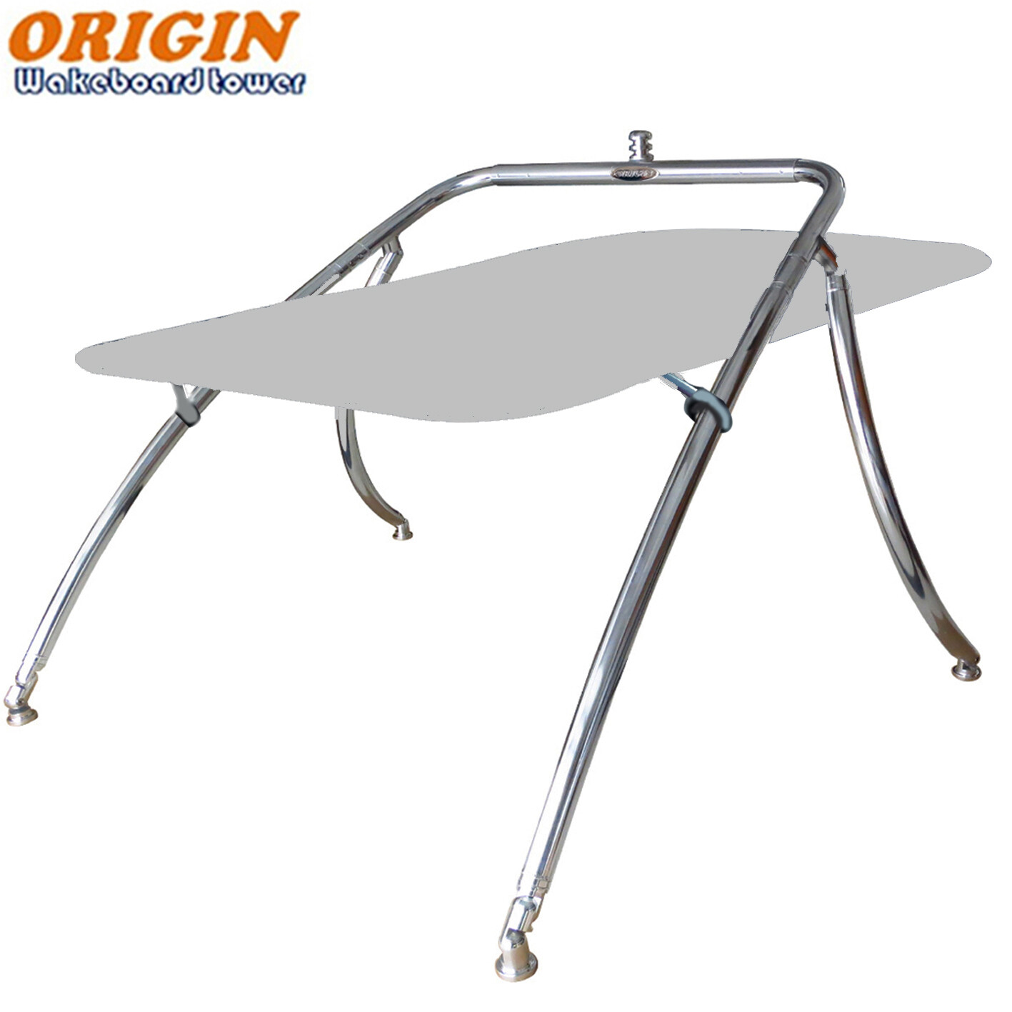 Origin Advancer Wakeboard Tower W/ Flat Tower Bimini Cardet Grey Canopy Package