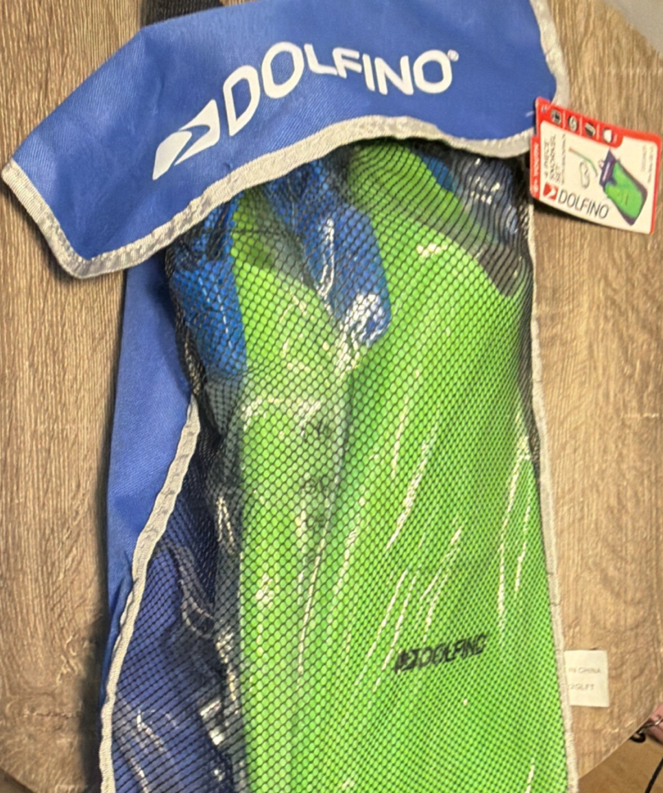 Dolfino Youth 4 Piece Snorkel Set w/ Backpack Fins US 1-3 MPN 23222GLFT