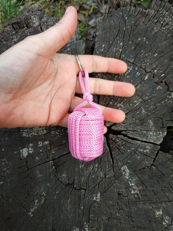 Handmade Pink Floating Cork Water Sport Key Chain Kayak Boat Sailing Buoy Key