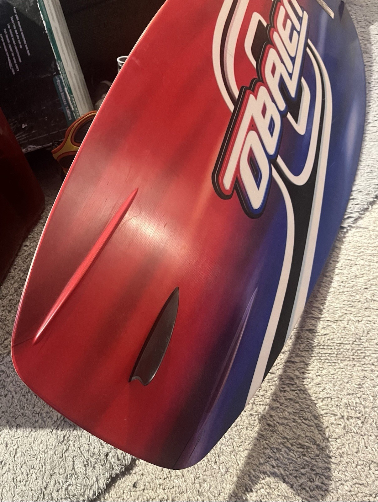 Obrien Straight Line Rail 132 Wakeboard W/Boots NO Rubber Covers