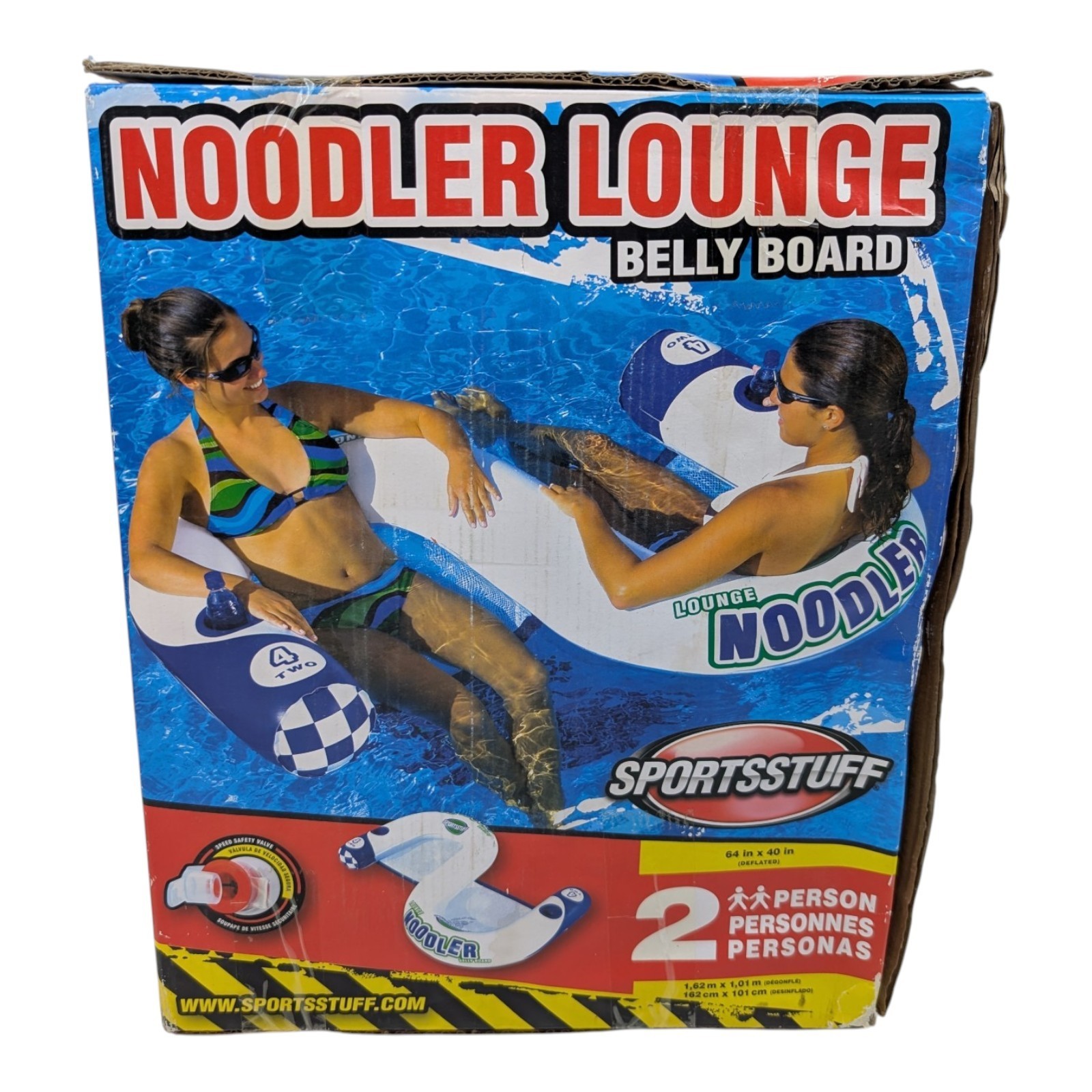 SPORTSSTUFF Noodler 2 Inflatable Lounge 1 Person Airhead Sports 54-1852