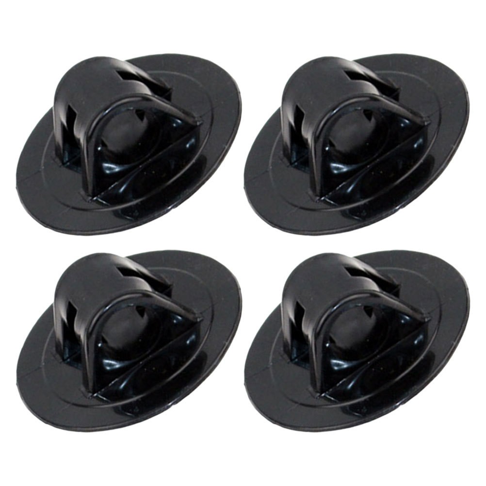 4Pcs Reusable PVC Kayak Motor Mounts Lightweight Black Boat Motor Support