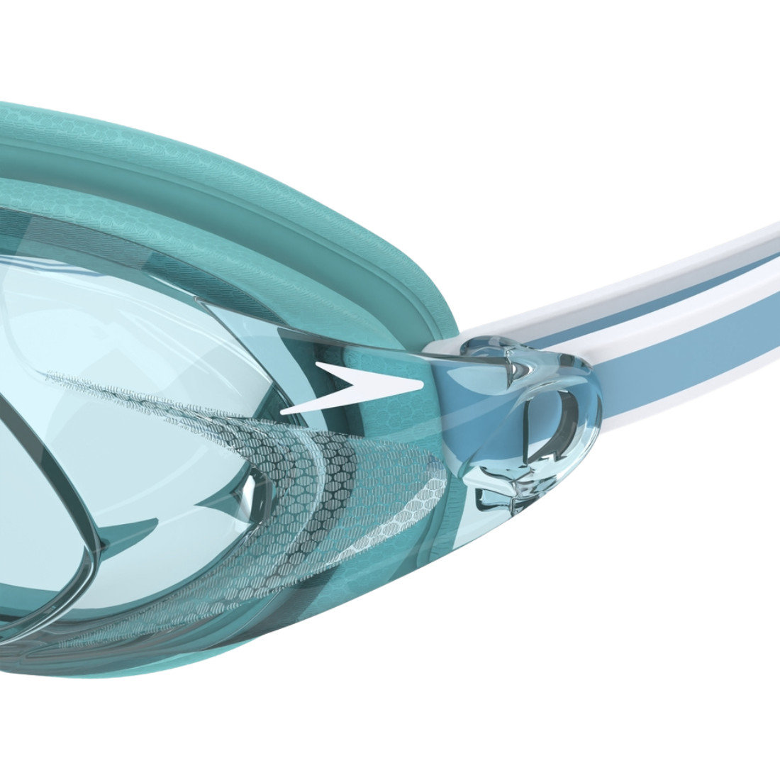 Speedo Women’s Vanquisher 3.0 Mirrored Goggles, Junior, Aqua Splash/Celeste
