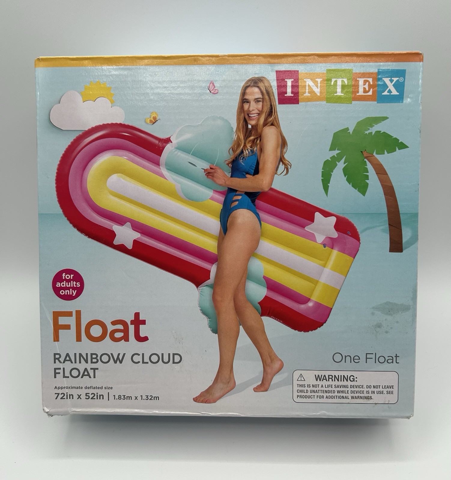 Rainbow Cloud Float For The Pool 72in – 52 In For Adults