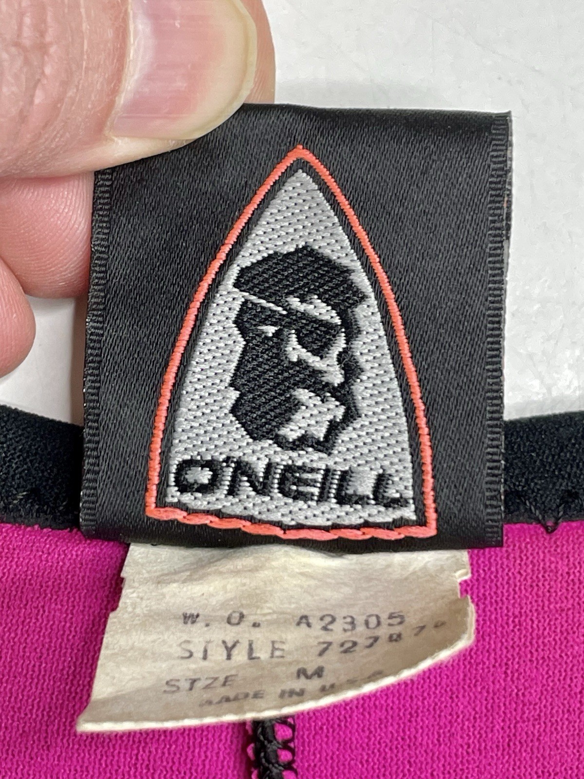 O’Neill Epic Wetsuit Sleeveless M Black Gray Pink 727474 USA Made VTG 90’s