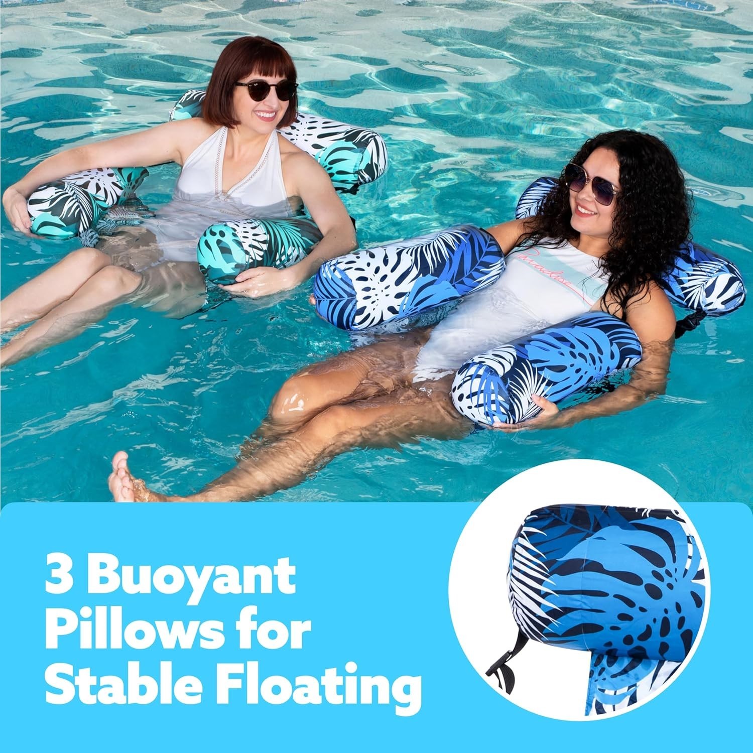 3/2 Packs Inflatable Pool Float Hammock Chairs Lounge Summer Water Fun US