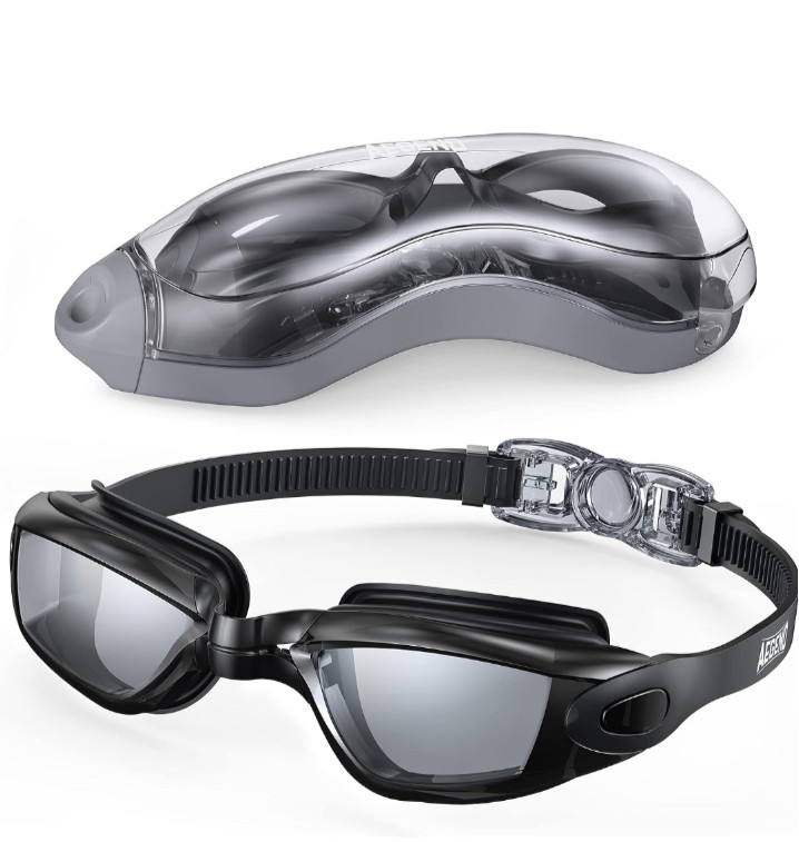 BRAND NEW ANTI-FOG + UV PROTECTION + MEMORY FOAM GOGGLES +CARRYING CASE | BLACK