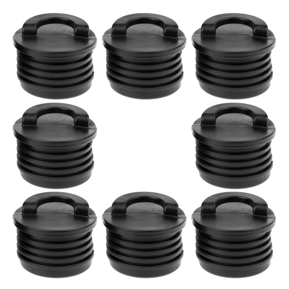8 Pcs Rubber Kayak Plugs Boat Drain Holes Bung Form-fitting Scupper