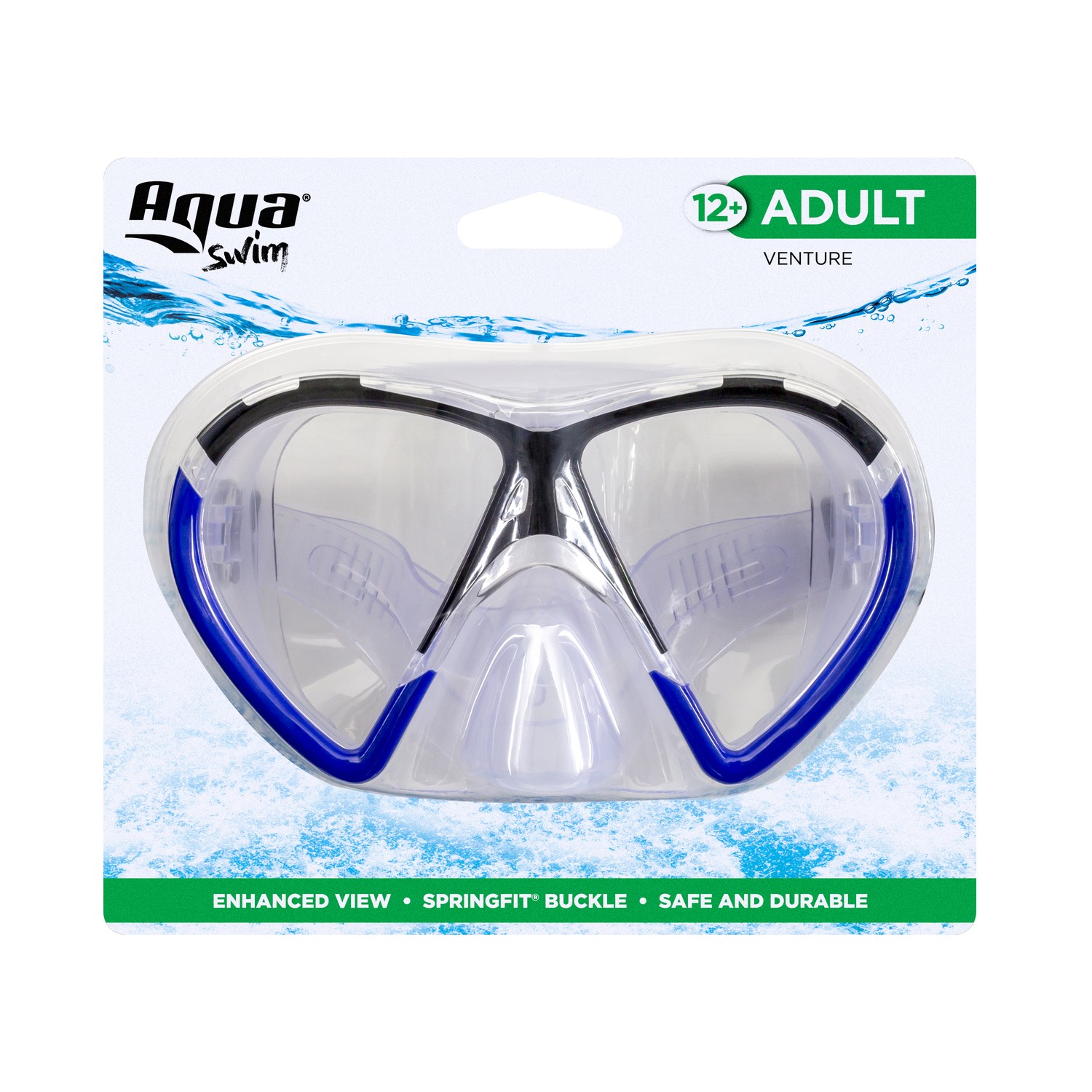 Aqua Swim AQM14591A1 Assorted Color Polycarbonate Adult Mask
