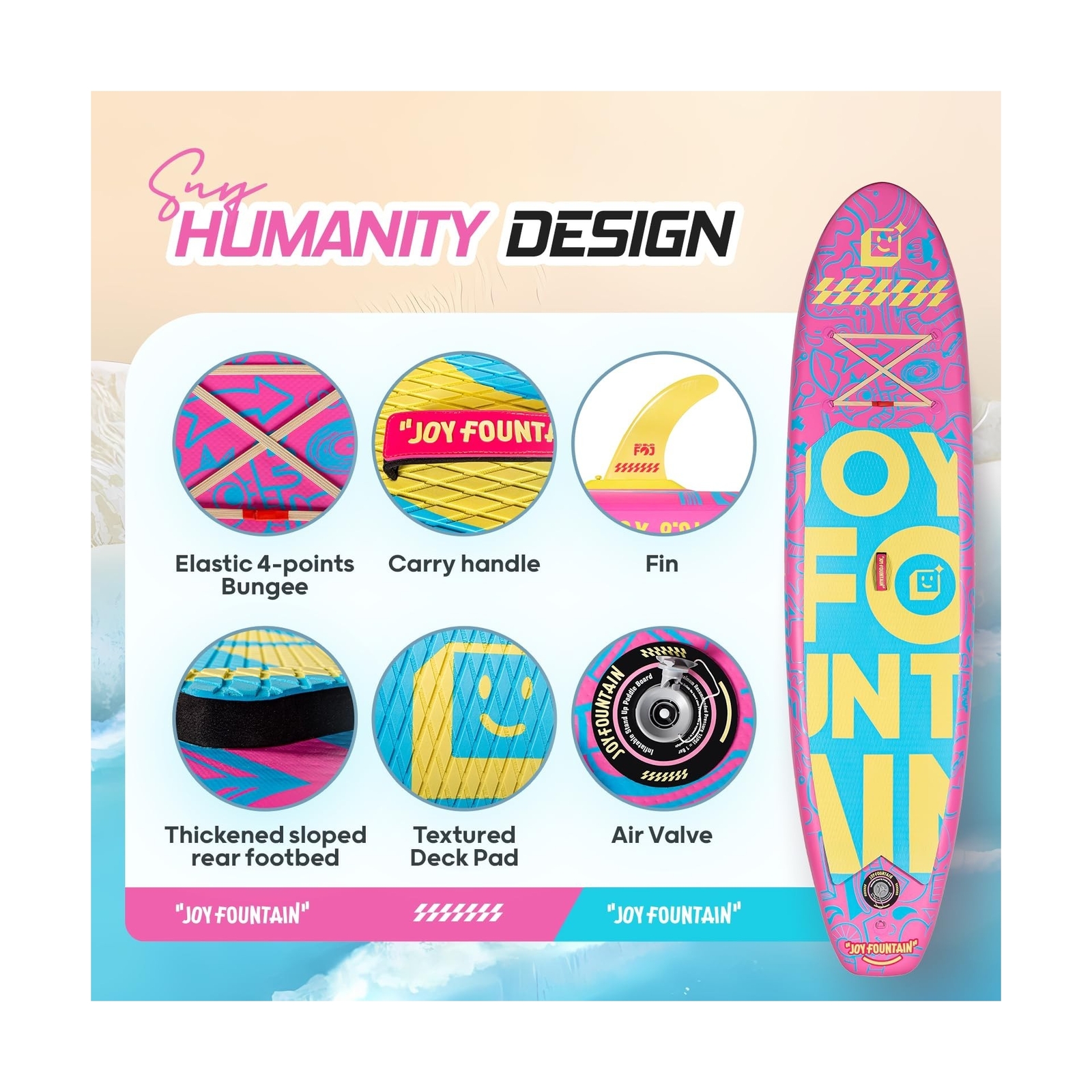 Inflatable Paddle Board,10.8’x31.5″x6″ Stand Up Paddle Boards,Premium SUP Boa…