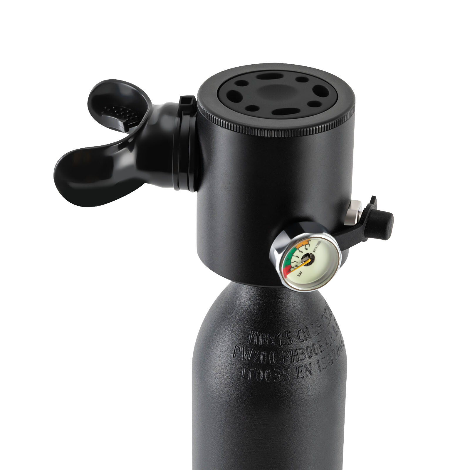 0.5L Oxygen Tank Pump Equipment Underwater Breath 2 * Mini Scuba Diving Case