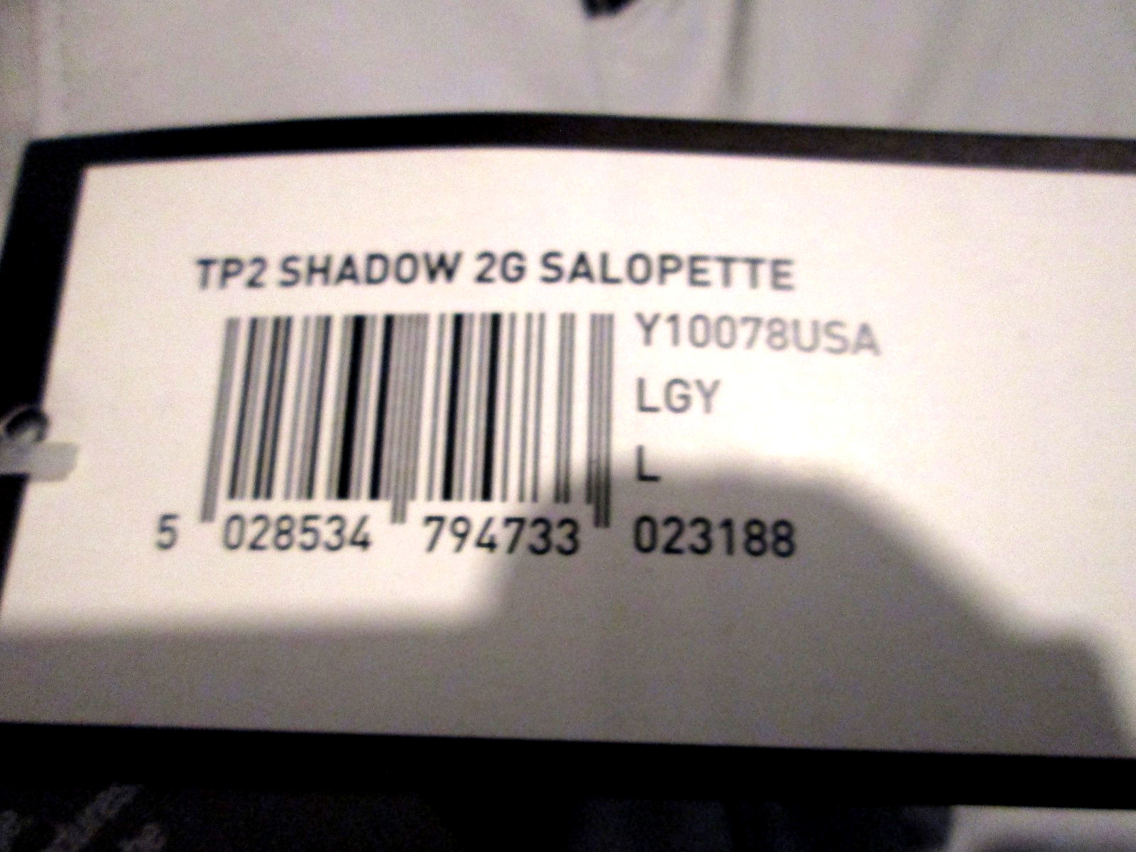 Henri Lloyd TP2 Alpha Shadow 2g Salopette Waterproof Windproof Sailing Sz L NWT