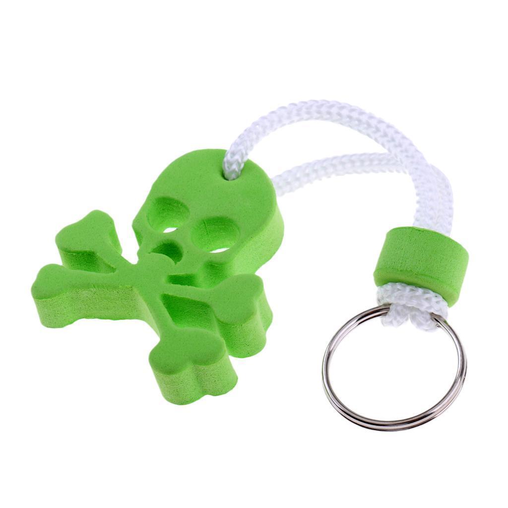 EVA Floating skull modal Keychain Buoy Key Float for Marine