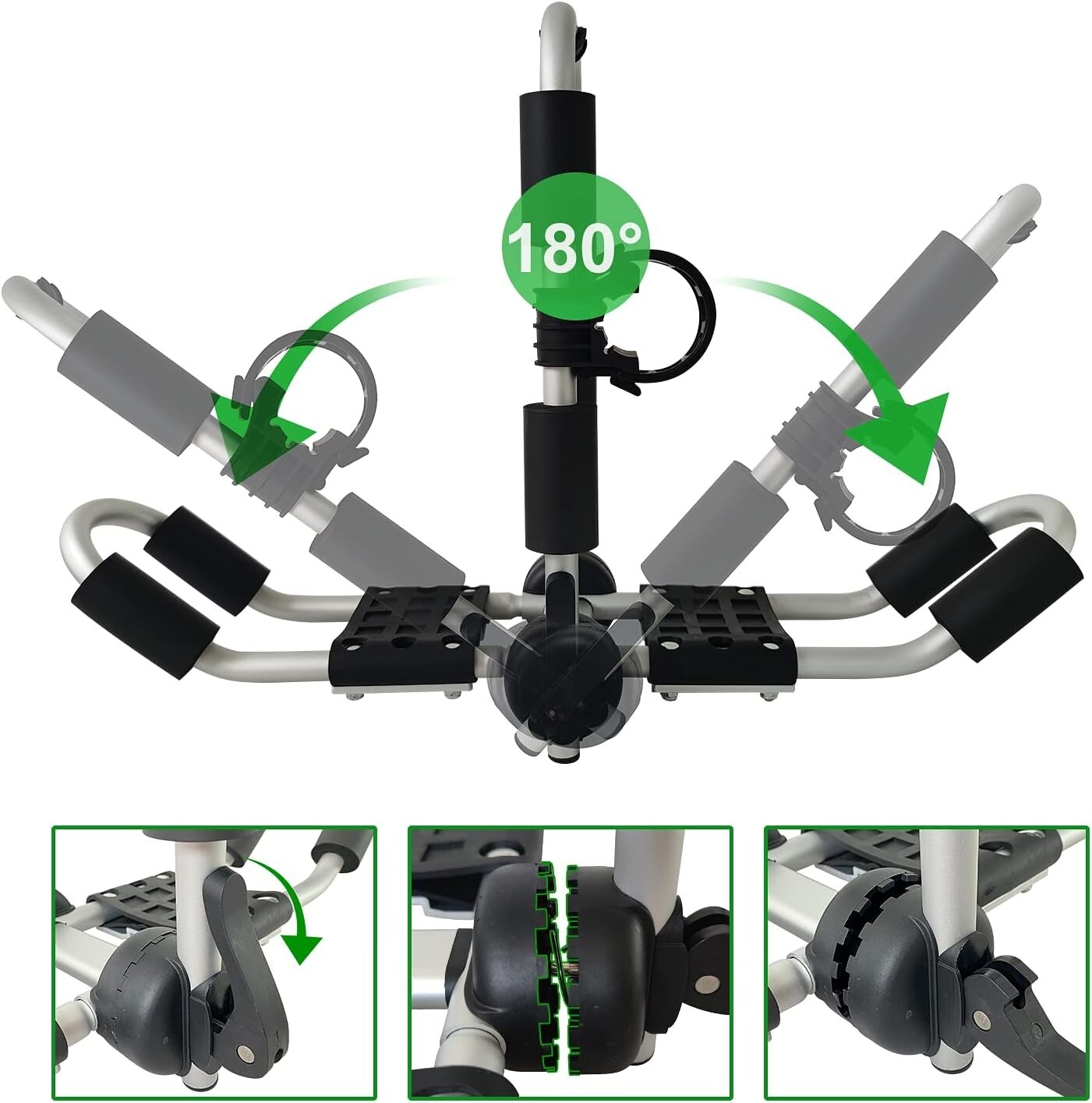 J-Style 4-in-1 Roof Rack Kayak Canoe Surfboard Ski Carrier for SUV Car Heavy Dut