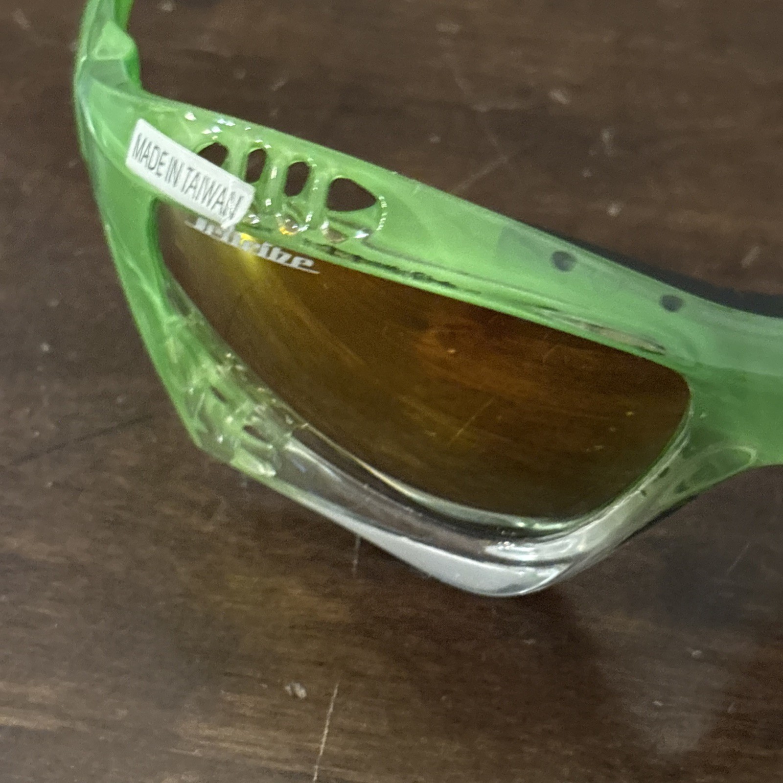 Pro Goggles Green Fade Frame/Revo Lens Sunglasses PWC Jetski With Case